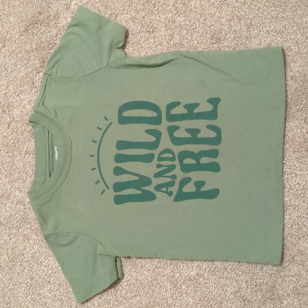 Carter's Green Wild and Free Graphic Tee